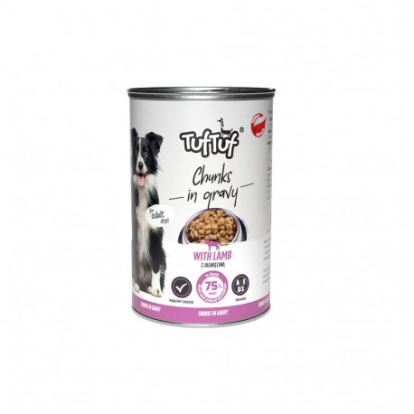 TUF TUF lambatükid kastmes märg koeratoit 415g