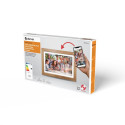 Denver PFF-1543LW digital photo frame Light brown 39.6 cm (15.6") Touchscreen Wi-Fi