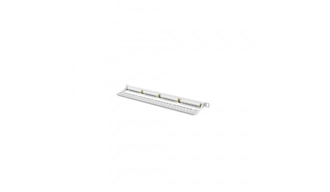 LANBERG PATCH PANEL 24 PORT 0.5U CAT.6 UTP GRAY