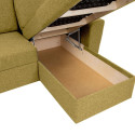 Corner sofa bed INGMAR autumn yellow
