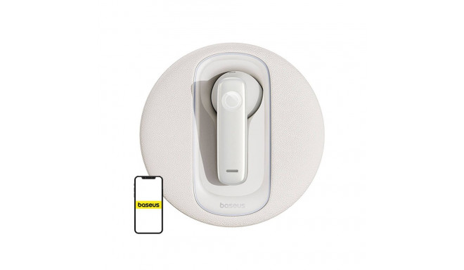 Smart wireless earpiece for car Baseus  CM10 (white)