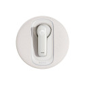 Smart wireless earpiece for car Baseus  CM10 (white)