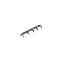 Lanberg 19" cable management panel with 5 plastic holders 1U type B, black |