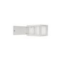 Lanberg Rack cabinet 19" wall-mount 6U/600x450 for self-assembly with metal door (flat pack), grey |