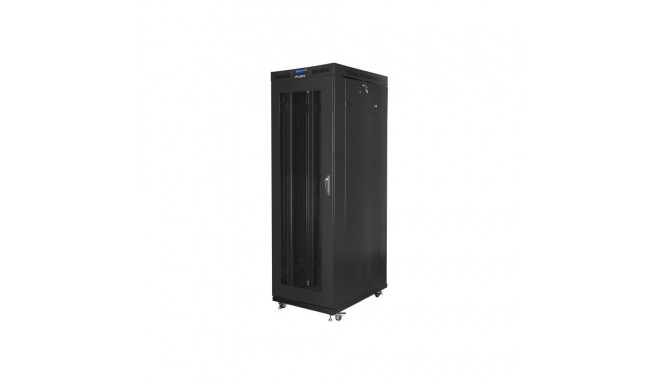 Lanberg Rack cabinet 19" free-standing 42U/800x1000 (flat pack) with mesh door lCD V2, black |