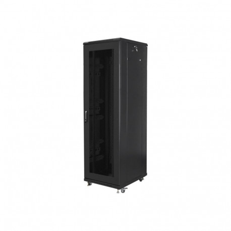 Lanberg Rack cabinet 19" free-standing 42U/600x800 (flat pack) with mesh door, black |