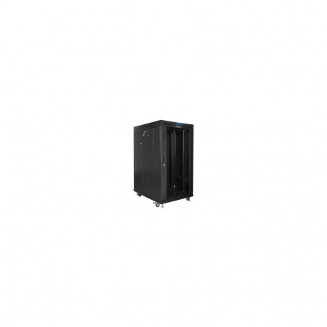 Lanberg Rack cabinet 19" free-standing 22U/800x1000 (flat pack) with glass door lCD V2, black |