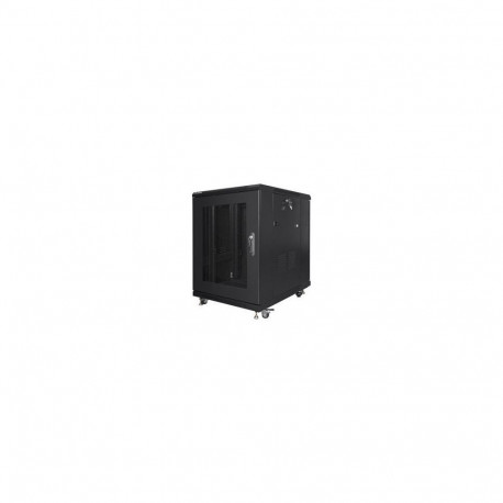 Lanberg Rack cabinet 19" free-standing 15U/600x800 (flat pack) with mesh door, black |