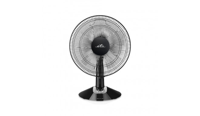 ETA Zefir 160790010 Table Fan, Number of speeds 3, 45 W, Oscillation, Diameter 30 cm, Black
