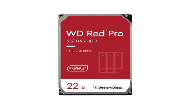 Western Digital HDD||Red Pro|22TB|SATA|512 MB|7200 rpm|3,5"|WD221KFGX