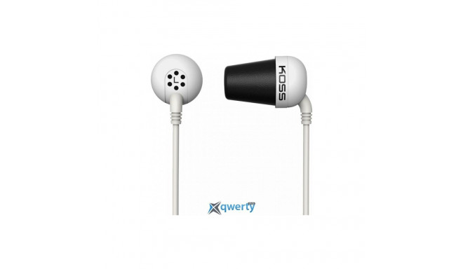 Koss Plug Wired, In-ear, Noise canceling, White