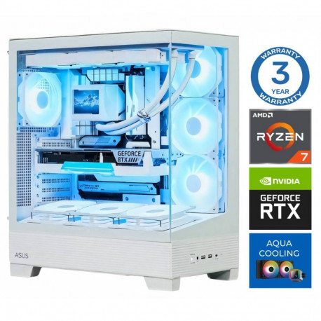 INTOP AQUA Ryzen 7 7700X 64GB DDR5 1TB SSD M.2 NVME+2TB RTX5070 12GB no-OS