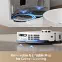 Dreame X40 Ultra Robot Vacuum & Mop 12,000Pa Suction 70°C Mop Wash & Dry AI Obstacle Avoidance White