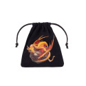 Dragon Black And Adorable Dice Bag Black And Colored Details