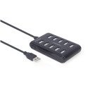 USB Hub - Gembird Uhb-02 10-port, Black