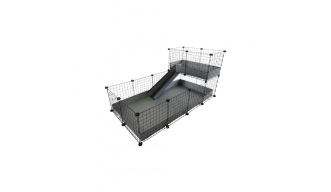 Cage - C&c Modular 4x2 + Loft 2x1 Grey Ramp
