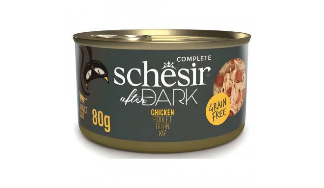 Wet Cat Food - SCHESIR After Dark Chicken in Broth 80g
