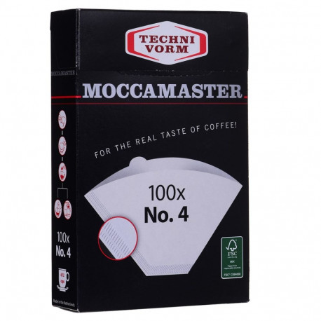 Coffee Filter - Moccamaster 85022 Paper 100 Pack White