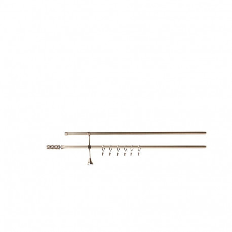 DOUBLE CURT RAIL SET D19 240 CM