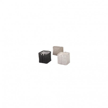 BASKET LAUNDR DOMOLETTI 33X33X34.5CM TEX