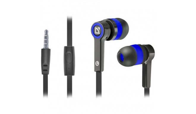 Defender Pulse-420 Headset Wired In-ear Black, Blue