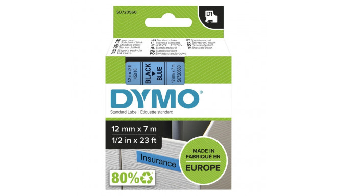 Dymo Ribbon S0720560 / 45016 Black on Blue