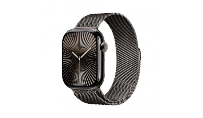 Apple Watch Series 10 GPS + Cellular 46mm Slate Titanium Case with Slate Milanese Loop - S/M