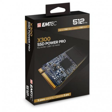 Emtec X300 512 GB M.2 PCI Express 3.0 NVMe 3D NAND