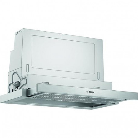 Bosch Serie 4 DFS067A51 cooker hood Semi built-in (pull out) Metallic, Silver A 727.7 m³/h