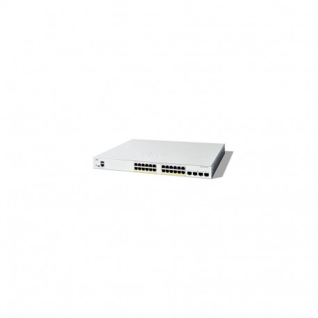 Cisco Catalyst 1300-24FP-4X Managed Switch, 24 Port GE, Full PoE, 4x10GE SFP+, Limited Lifetime Prot