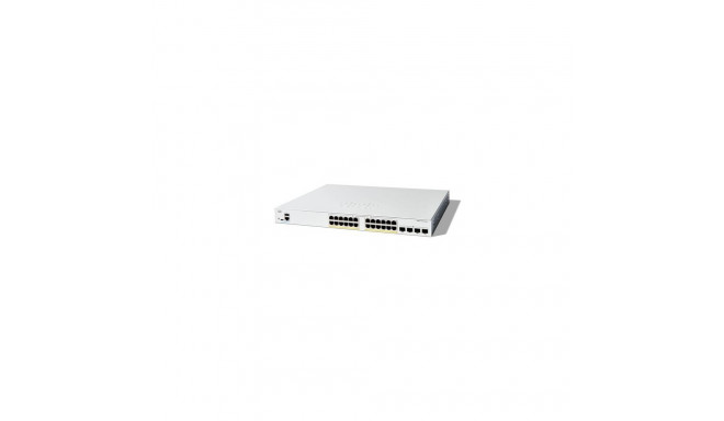 Cisco Catalyst 1300-24FP-4X Managed Switch, 24 Port GE, Full PoE, 4x10GE SFP+, Limited Lifetime Prot