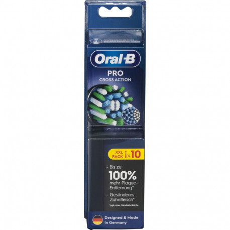 Oral-B Sonic toothbrush head 860465 / 10x Cross 10-Pack Black