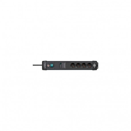 Brennenstuhl 1951140300 power extension 1.8 m 4 AC outlet(s) Indoor Black