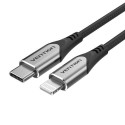 Vention USB 2.0 C to Lightning Cable 1M Gray Aluminum Alloy Type