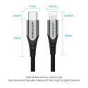 Vention USB 2.0 C to Lightning Cable 1M Gray Aluminum Alloy Type