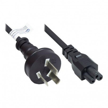 Alcasa P8005-S018 power cable Black 1.8 m Power plug type I C5 coupler