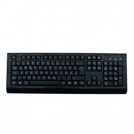 MediaRange MROS104 keyboard Mouse included Office RF Wireless QWERTZ German Black