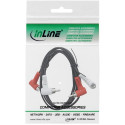 InLine Audio cable, 2x RCA M/M, angled, 1.2m