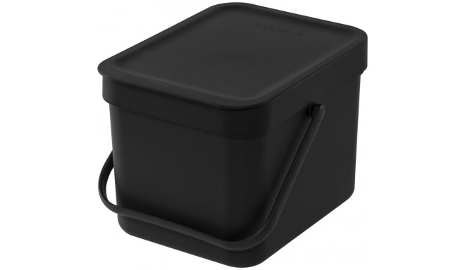 Brabantia Sort &amp; Go Poubelle Plastique Gris 6 L