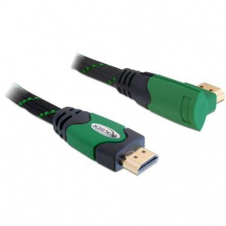 DeLOCK 1m High Speed HDMI 1.4 HDMI cable HDMI Type A (Standard) Black, Green