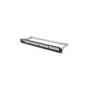 PATCH PANEL BLANK 24 PORT 1U 19" FTP FOR KEYSTONE MODULES BLACK LANBERG