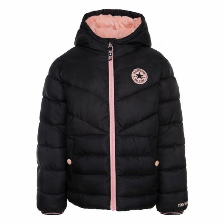 Children's Jacket Converse Solid Mdwt Puffer Black - 2-3 Years