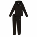 Children’s Tracksuit Puma Hooded Sweat Suit Flecce Cl Black - 9-10 Years