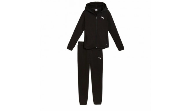 Children’s Tracksuit Puma Hooded Sweat Suit Flecce Cl Black - 9-10 Years