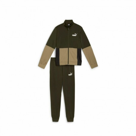 Children’s Tracksuit Puma Colorblock Poly Suit Khaki Olive - 15-16 Years