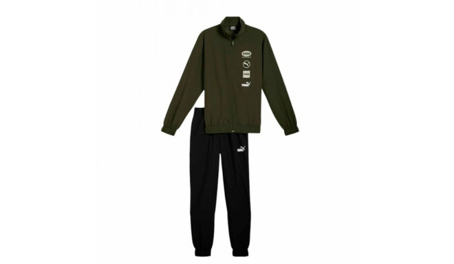 Täiskasvanute spordiülikond Puma Woven Graphic Suit Cl Roheline Mehed - XXL