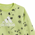 Children’s Tracksuit Adidas I Bluv Q3 Cset Green - 3-6 Months