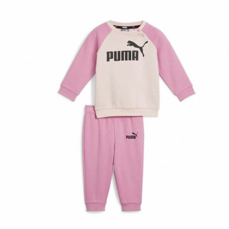Children’s Tracksuit Puma Minicats Ess Raglan Jogger Fl Pink - 2-3 Years