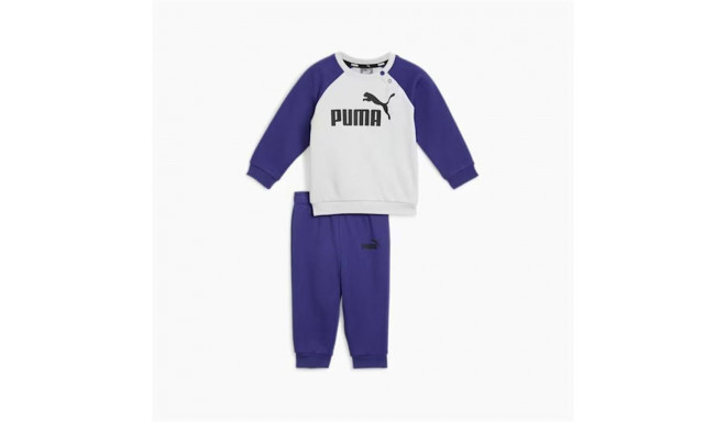 Children’s Tracksuit Puma Minicats Ess Raglan Jogger Fl Navy Blue - 3-4 Years