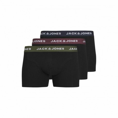 Men's Boxer Shorts Jack & Jones Jacaron Solid Trunks Black - L